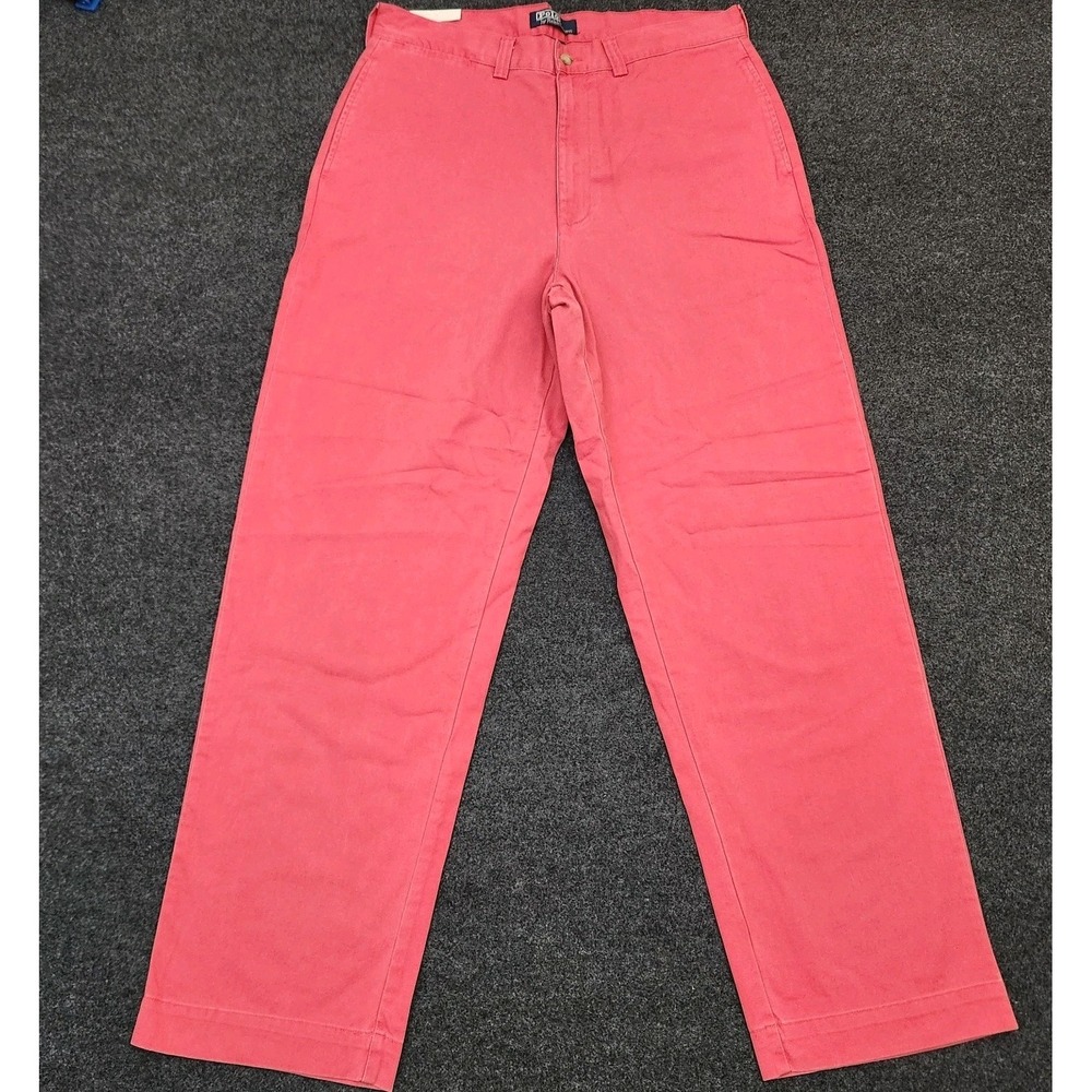 NWT Vintage Polo Ralph Lauren The Phillip Pant Mens 34x32 Salmon Red